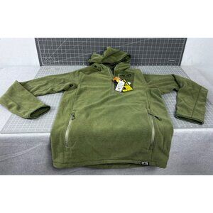 Men's King's Camo XKG Covert Hunting Hoodie Sz. M  Olive Zipper Pockets  Hood